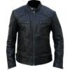 Men's Classic Bomber Leather Jacket